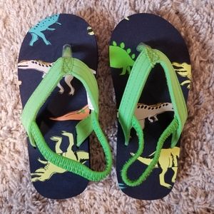 Dino flip flop sandals